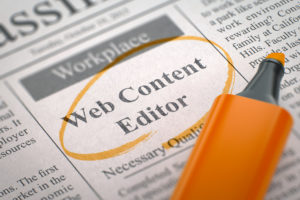A web content editor is one of the best part time jobs with english skills