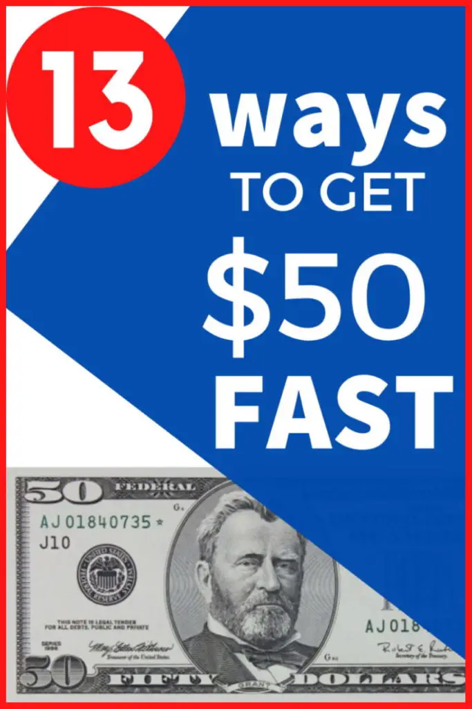 How to make 50 dollars fast from home