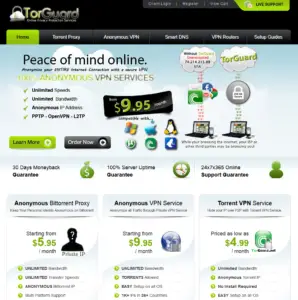 TorGuard VPN screen shot