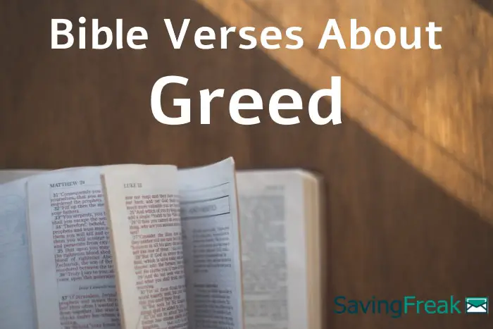 bible verses about greed