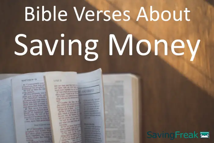 bible verses about saving money
