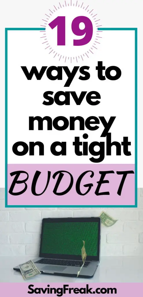 fast ways to save money on a tight budget