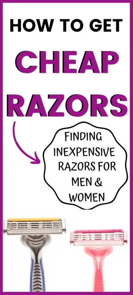 how to get cheap razors for men and women