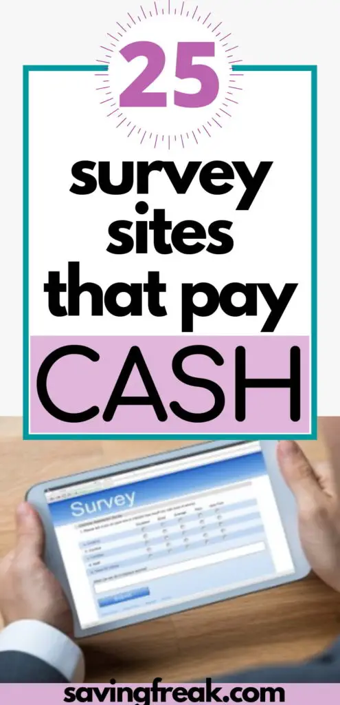 survey sites that pay cash quickly